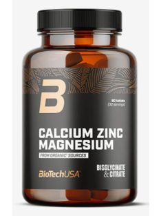   BioTechUsa Calcium Zinc Magnesium from organic sources - 90 tabletta